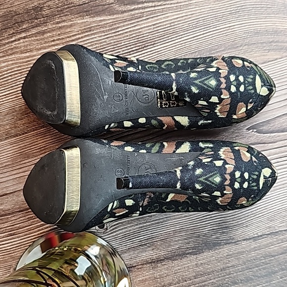 NEW AUTHENTIC ALEXANDER McQUEEN CAMOUFLAGE FLORAL PLATFORM HEELS - Picture 14 of 16
